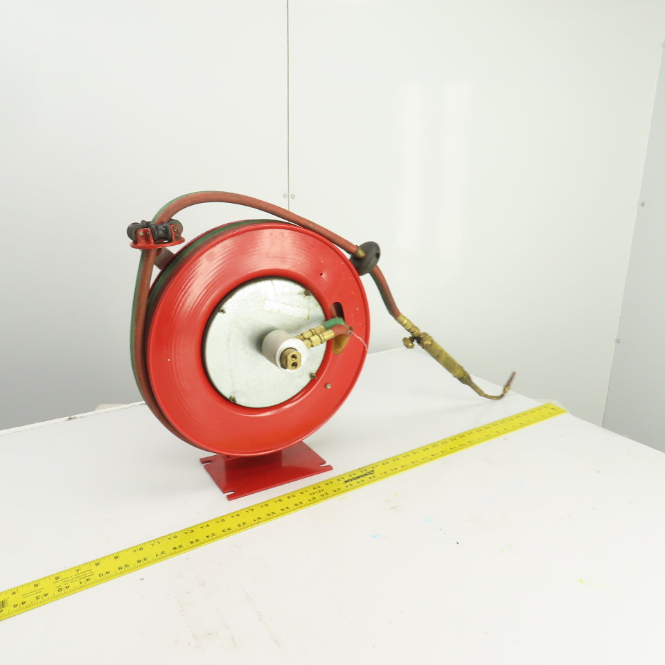 Trans-Motion 3280-5 Spring Retractable Gas Cutting Torch Hose Reel 3/8" x 25'