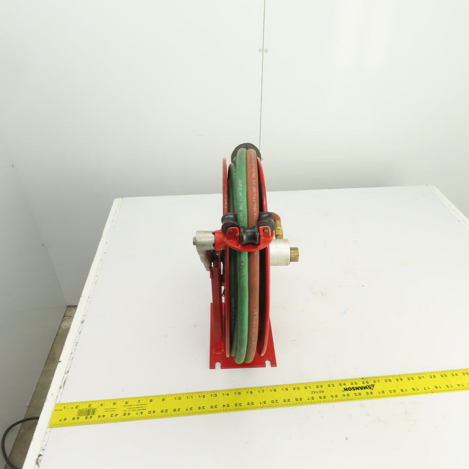 Trans-Motion 3280-5 Spring Retractable Gas Cutting Torch Hose Reel 3/8" x 25'