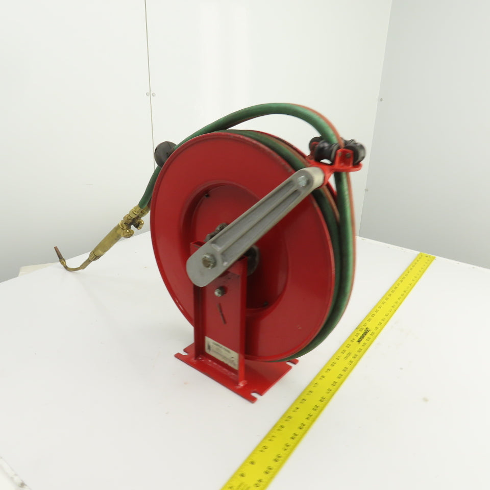 Trans-Motion 3280-5 Spring Retractable Gas Cutting Torch Hose Reel 3/8" x 25'