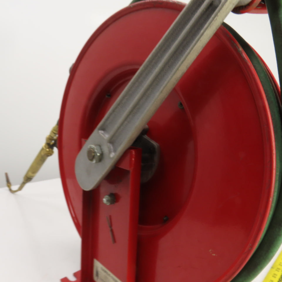 Trans-Motion 3280-5 Spring Retractable Gas Cutting Torch Hose Reel 3/8" x 25'