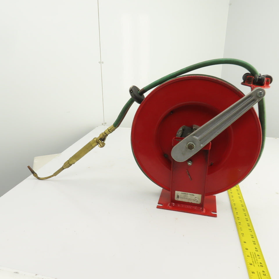 Trans-Motion 3280-5 Spring Retractable Gas Cutting Torch Hose Reel 3/8" x 25'