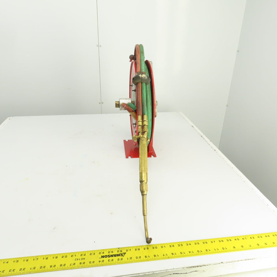 Trans-Motion 3280-5 Spring Retractable Gas Cutting Torch Hose Reel 3/8" x 25'