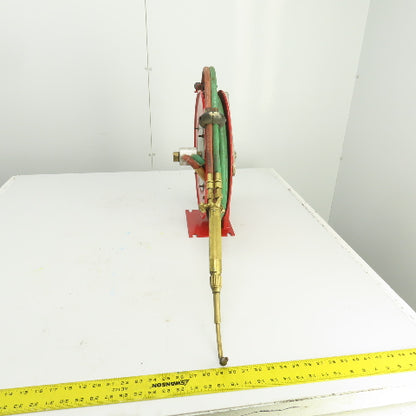 Trans-Motion 3280-5 Spring Retractable Gas Cutting Torch Hose Reel 3/8" x 25'