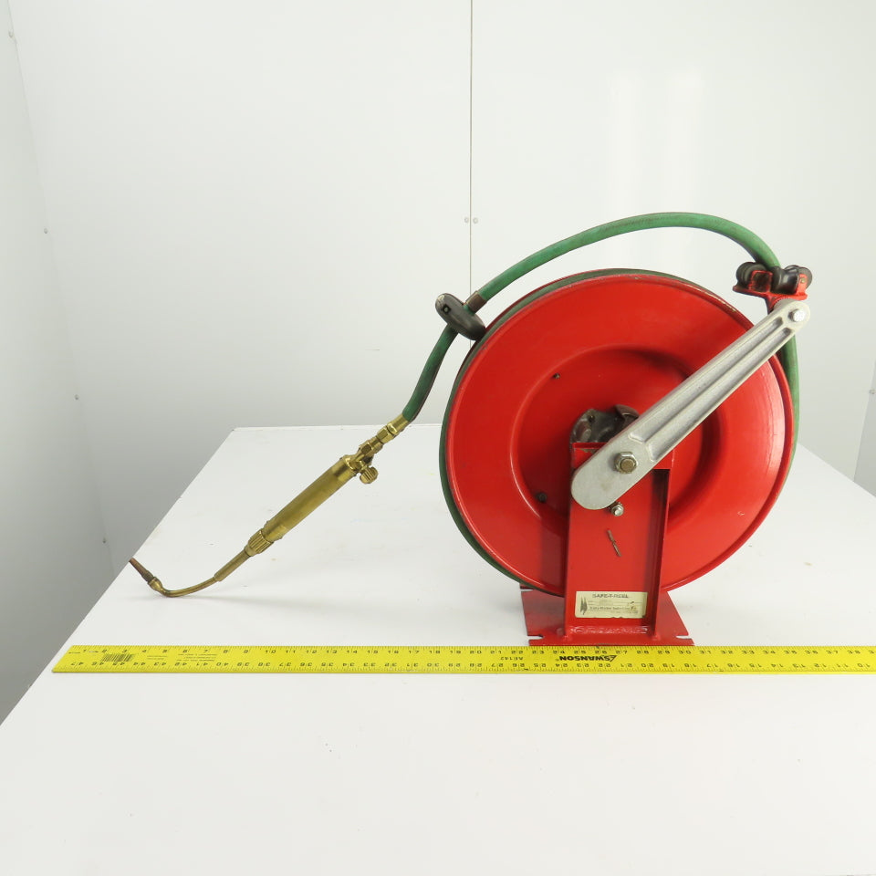 Trans-Motion 3280-5 Spring Retractable Gas Cutting Torch Hose Reel 3/8" x 25'