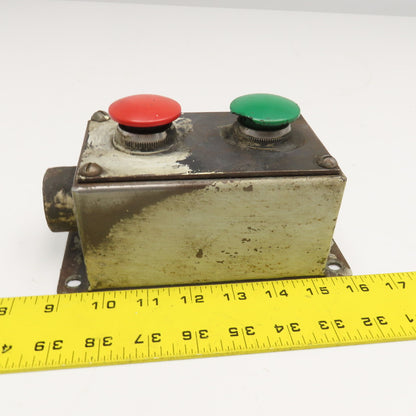Allen Bradley 800T-D6 600V Push Button Start Stop Operator Box