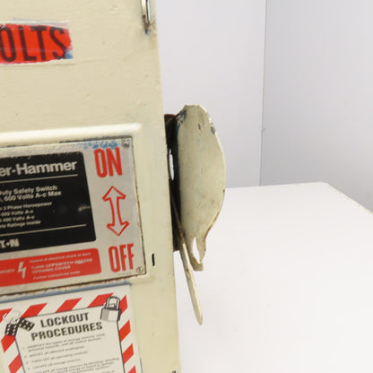 Cutler Hammer DH362FGK 60A 600V 3P 50HP Max Fusible Type 1 Safety Disconnect