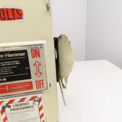 Cutler Hammer DH362FGK 60A 600V 3P 50HP Max Fusible Type 1 Safety Disconnect
