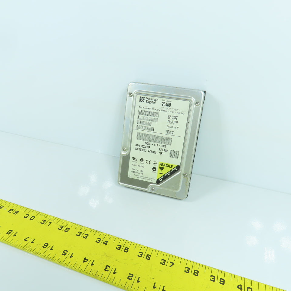 Western Digital AC26400-75RT Caviar 26400 Enhanced IDE Hard Drive Rev .A00