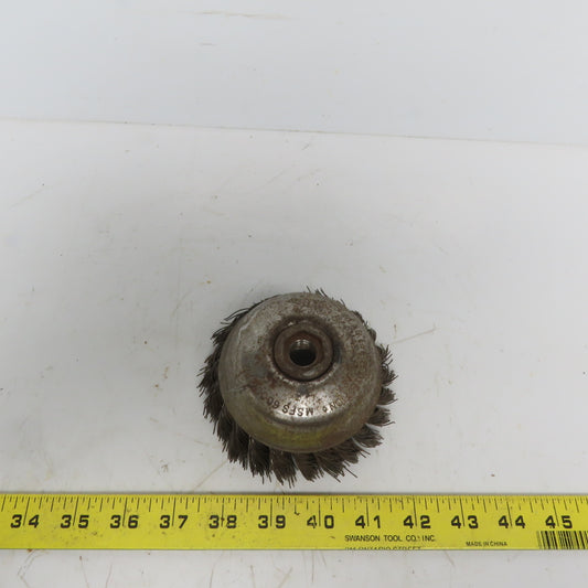 Osborn 4-1/2" Twisted Wire Cup Brush 5/8-11 Thread