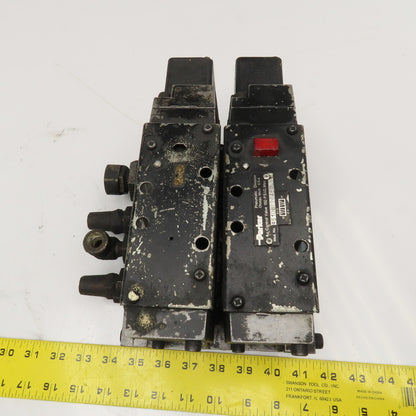Parker 4510BF20ABAE 2 Position Pneumatic Directional Valve Manifold
