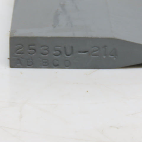 ABBCO 2535U-214 Carbide Tipped Centerless Work Rest Grinder Blade 0.125 x 16"