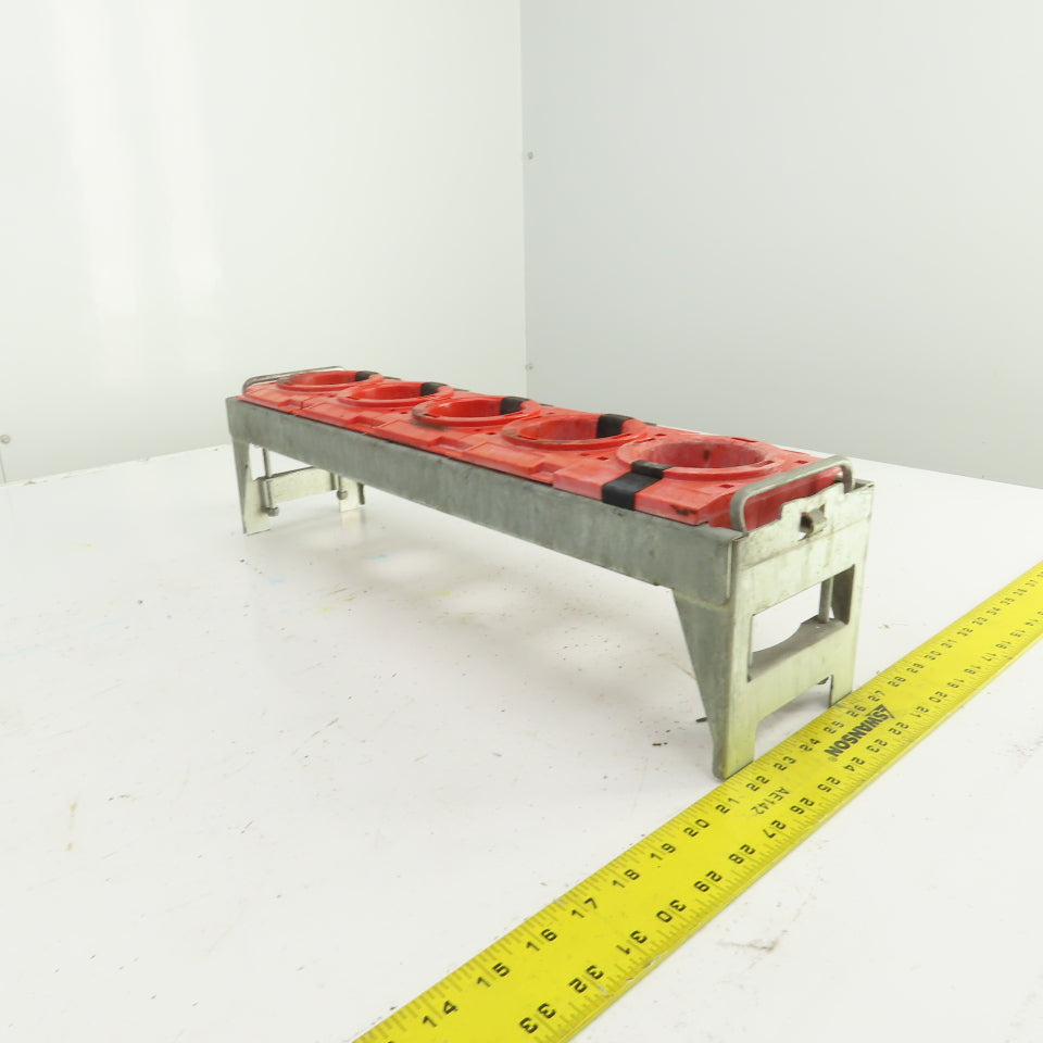 Lista ISO SK 50 X 4045 6-Spot CAT50 Tapered Tool Holder Rack W/Handles
