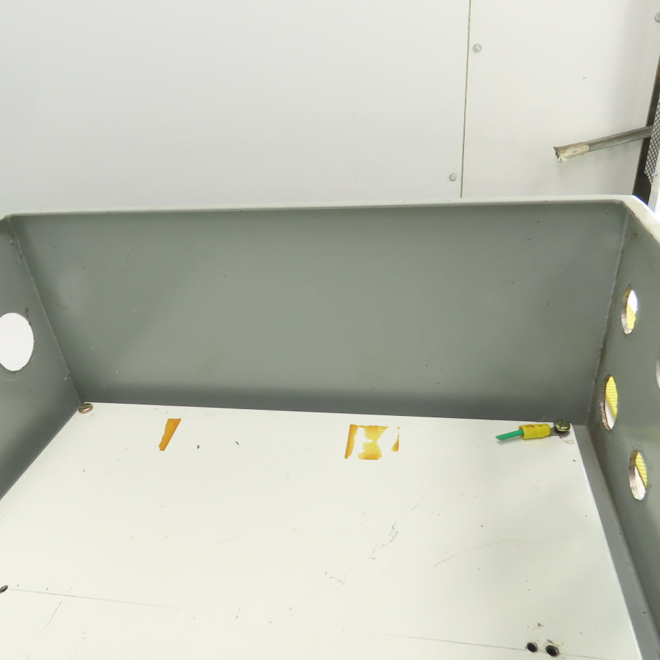 14" x 12" x 6" Wall Mount Steel Electrical Enclosure W/Backplate & Hinged Door