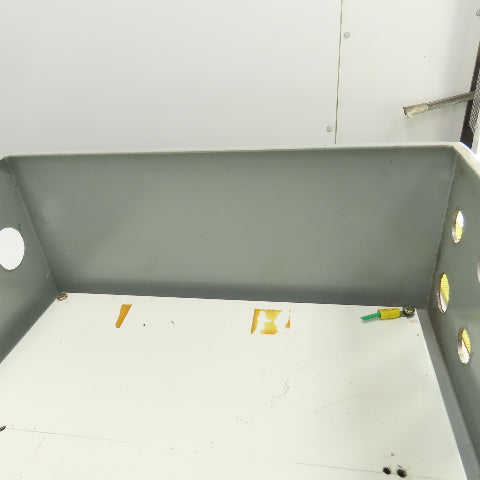 14" x 12" x 6" Wall Mount Steel Electrical Enclosure W/Backplate & Hinged Door