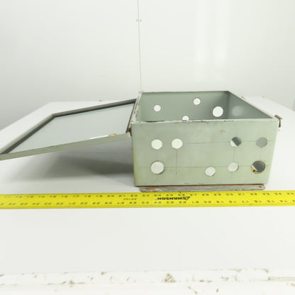 14" x 12" x 6" Wall Mount Steel Electrical Enclosure W/Backplate & Hinged Door