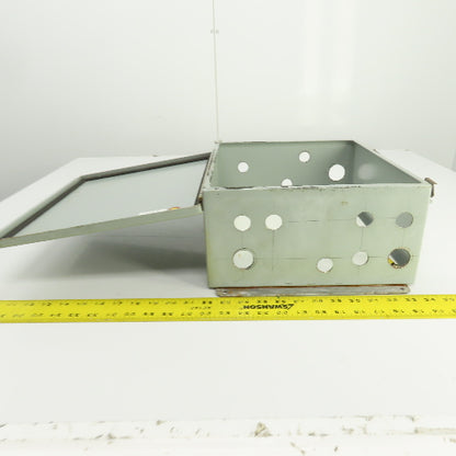 14" x 12" x 6" Wall Mount Steel Electrical Enclosure W/Backplate & Hinged Door