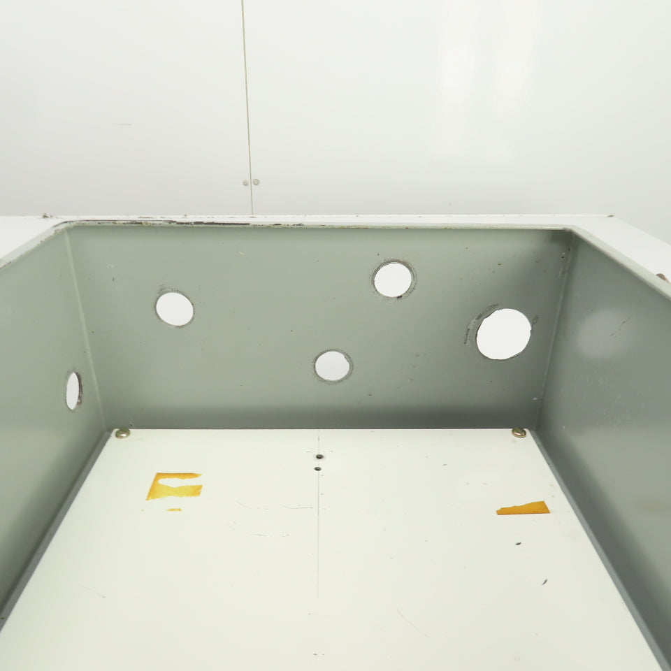 14" x 12" x 6" Wall Mount Steel Electrical Enclosure W/Backplate & Hinged Door