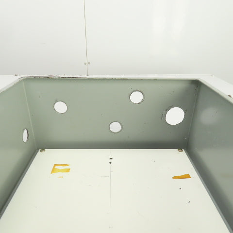 14" x 12" x 6" Wall Mount Steel Electrical Enclosure W/Backplate & Hinged Door