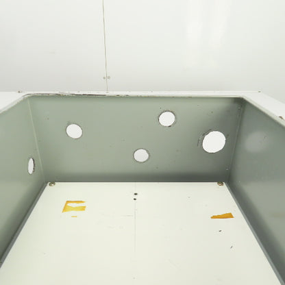 14" x 12" x 6" Wall Mount Steel Electrical Enclosure W/Backplate & Hinged Door