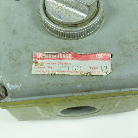 Westinghouse PB1ED1 Single Button Electrical Enclosure W/ 2-Position Switch