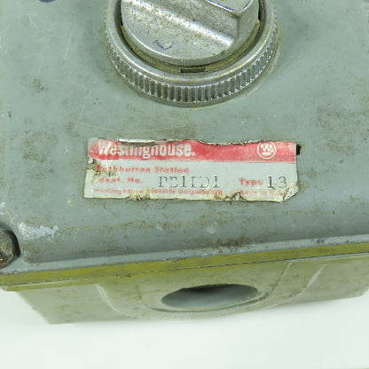 Westinghouse PB1ED1 Single Button Electrical Enclosure W/ 2-Position Switch
