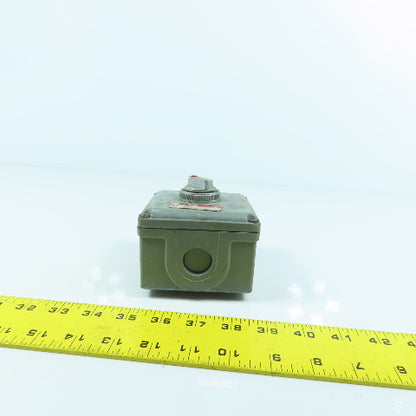 Westinghouse PB1ED1 Single Button Electrical Enclosure W/ 2-Position Switch