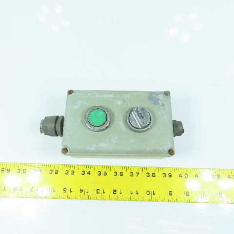 Westinghouse PB1ED2 2-Button Electrical Enclosure W/ 600V Switch & Button