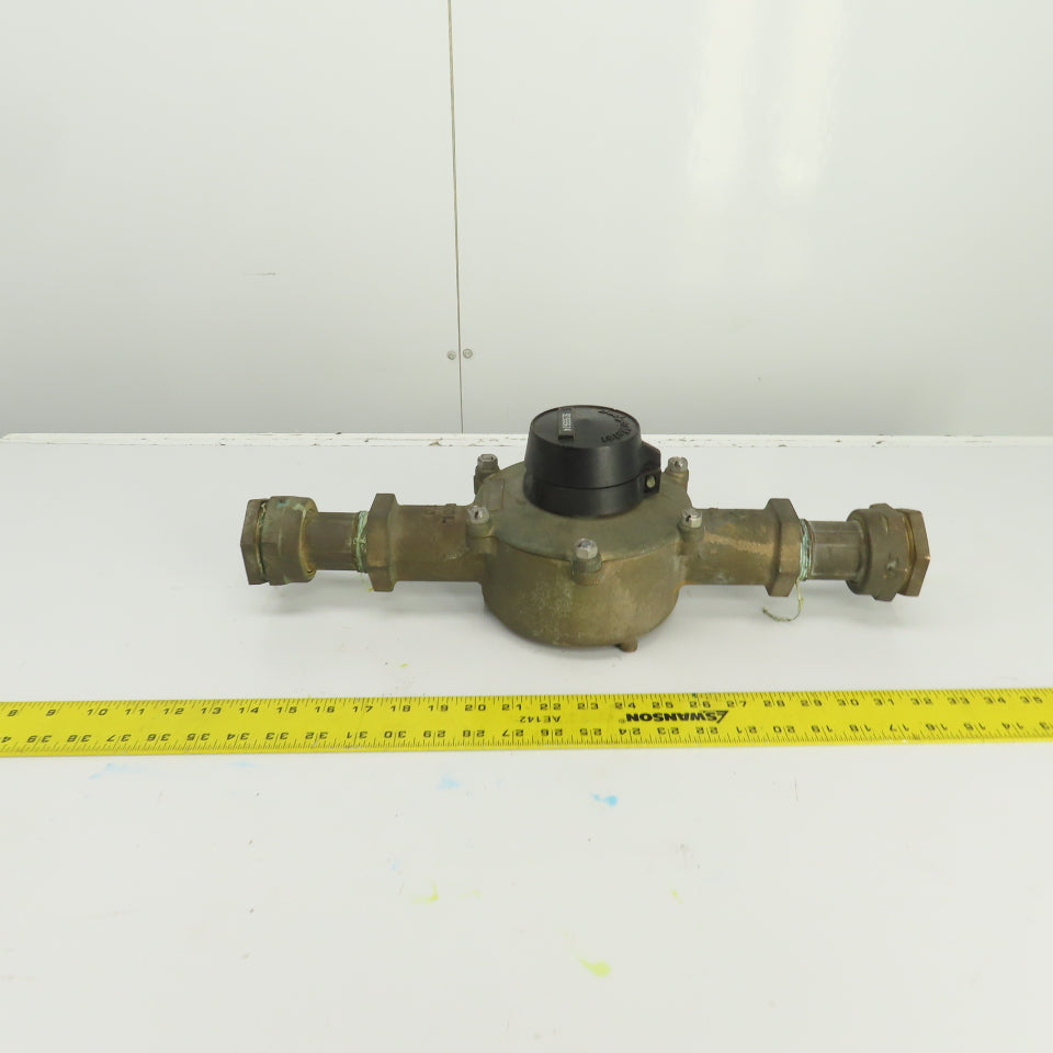 BadgeMeter RCDL70 Water Flow Displacement Meter 1" Bronze