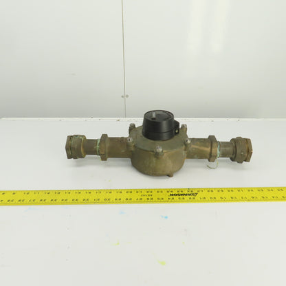 BadgeMeter RCDL70 Water Flow Displacement Meter 1" Bronze