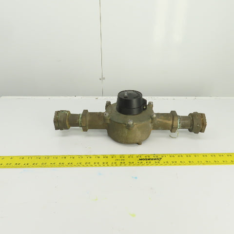 BadgeMeter RCDL70 Water Flow Displacement Meter 1" Bronze