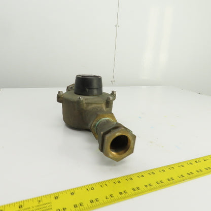 BadgeMeter RCDL70 Water Flow Displacement Meter 1" Bronze