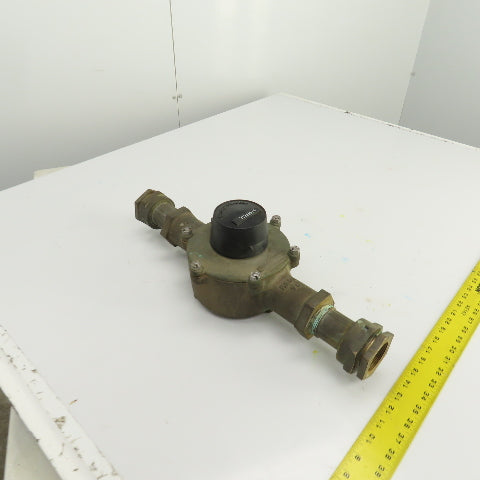 BadgeMeter RCDL70 Water Flow Displacement Meter 1" Bronze