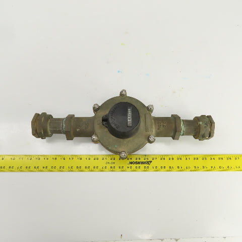 BadgeMeter RCDL70 Water Flow Displacement Meter 1" Bronze