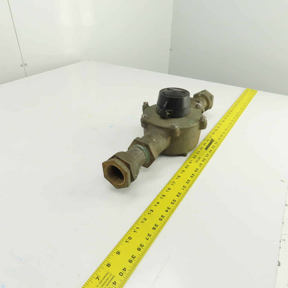BadgeMeter RCDL70 Water Flow Displacement Meter 1" Bronze