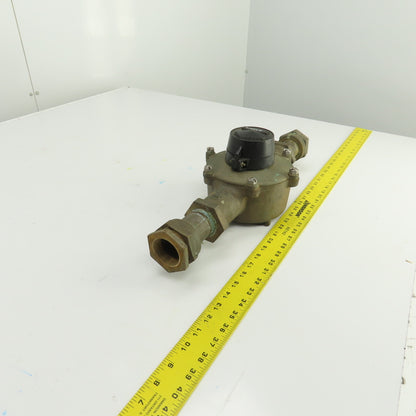 BadgeMeter RCDL70 Water Flow Displacement Meter 1" Bronze