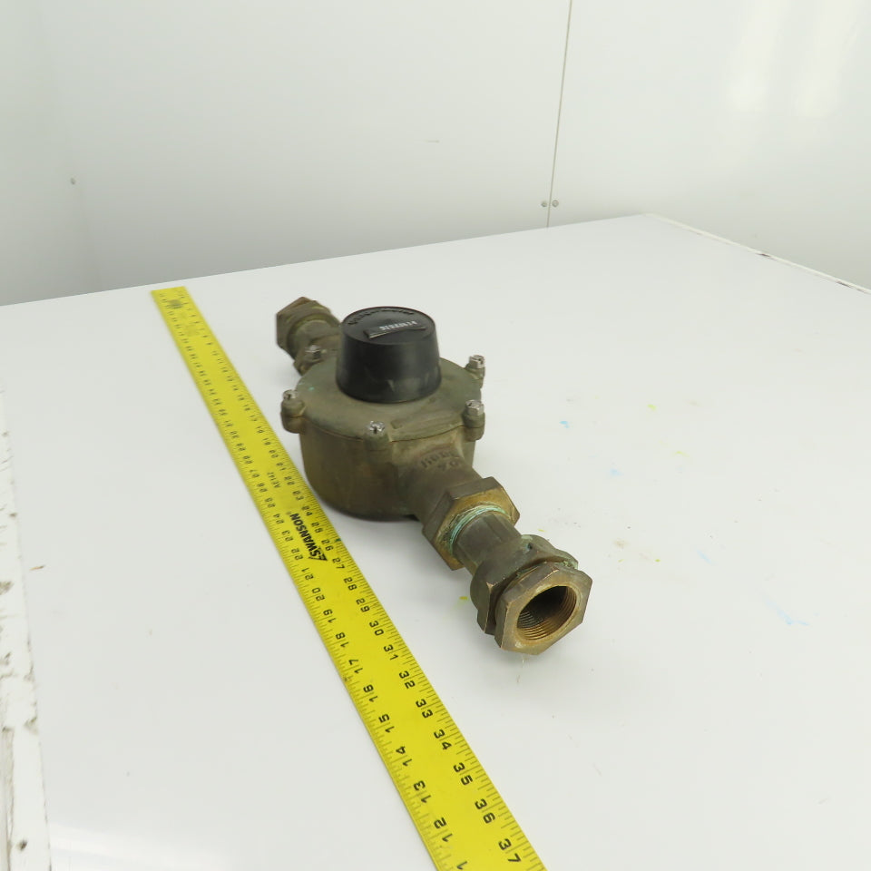BadgeMeter RCDL70 Water Flow Displacement Meter 1" Bronze