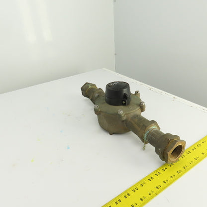 BadgeMeter RCDL70 Water Flow Displacement Meter 1" Bronze