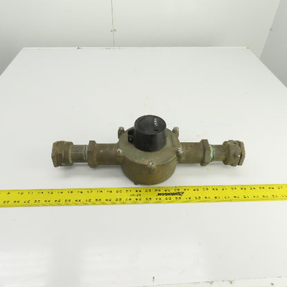 BadgeMeter RCDL70 Water Flow Displacement Meter 1" Bronze