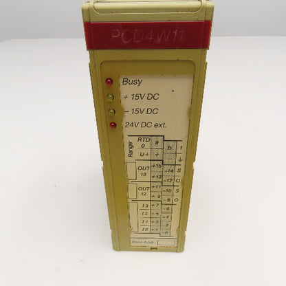Saia PCD4.W110 Analog Input Output Module 24VDC