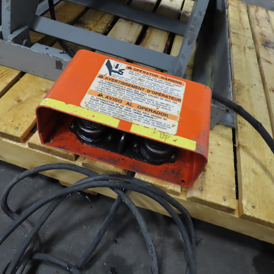 36" Round Turntable Lazy Susan Lift Table Tested @ 2000Lbs. 230V 3Ph 9"-34" Lift