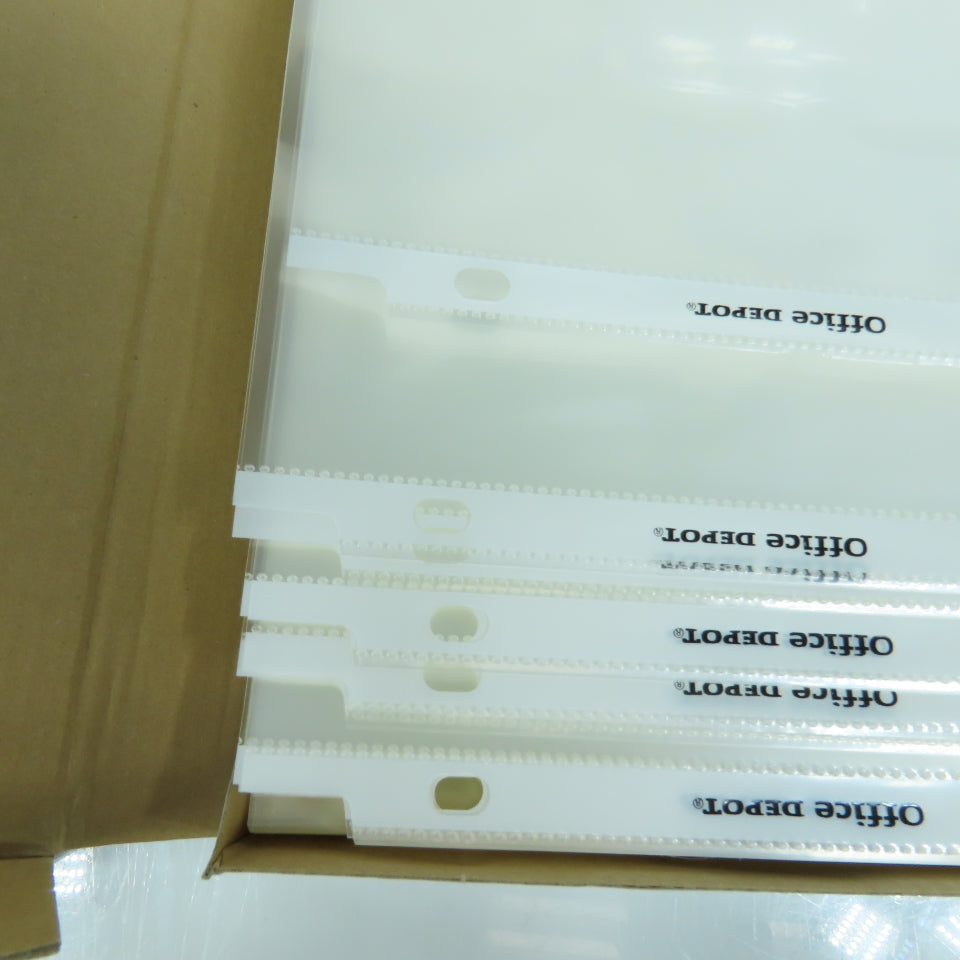 Office Depot 8-1/2" x 11" Heavy Weight Clear Sheet Protectors 200 Count (2 Boxes