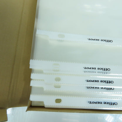 Office Depot 8-1/2" x 11" Heavy Weight Clear Sheet Protectors 200 Count (2 Boxes