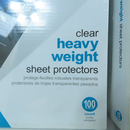 Office Depot 8-1/2" x 11" Heavy Weight Clear Sheet Protectors 200 Count (2 Boxes