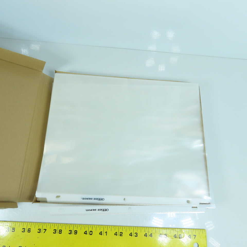 Office Depot 8-1/2" x 11" Heavy Weight Clear Sheet Protectors 200 Count (2 Boxes
