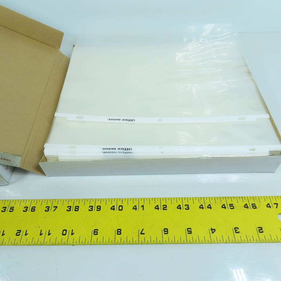Office Depot 8-1/2" x 11" Heavy Weight Clear Sheet Protectors 200 Count (2 Boxes