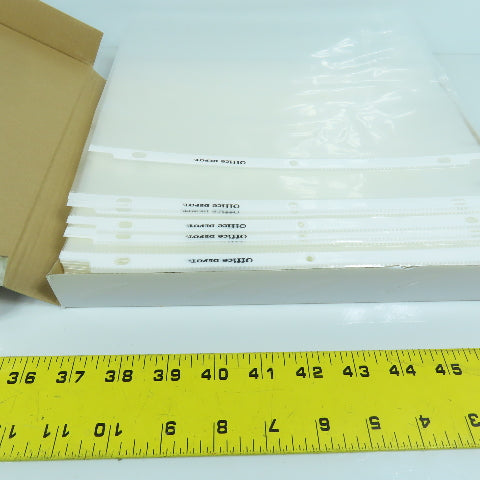 Office Depot 8-1/2" x 11" Heavy Weight Clear Sheet Protectors 200 Count (2 Boxes
