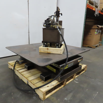 Autoquip 36S60 6000Lbs. 48" x 48" Air Powered Rotating Lift Table 9"-45" Lift