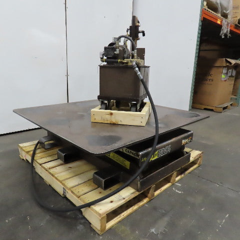 Autoquip 36S60 6000Lbs. 48" x 48" Air Powered Rotating Lift Table 9"-45" Lift
