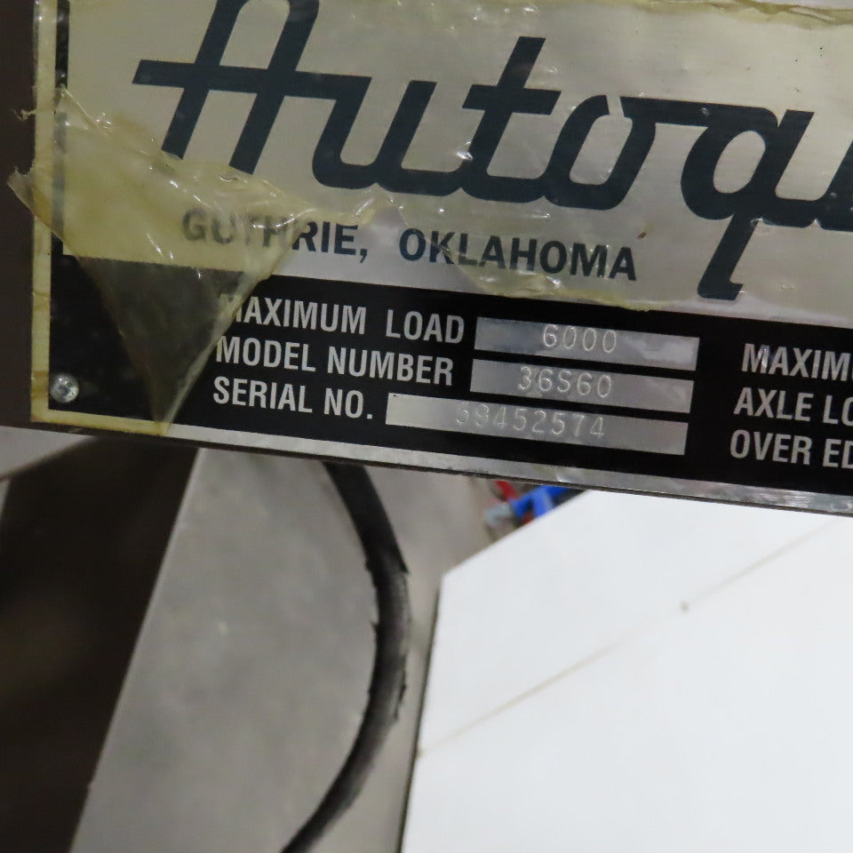 Autoquip 36S60 6000Lbs. 48" x 48" Air Powered Rotating Lift Table 9"-45" Lift