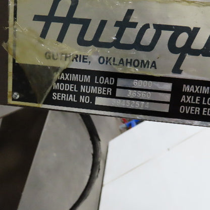 Autoquip 36S60 6000Lbs. 48" x 48" Air Powered Rotating Lift Table 9"-45" Lift